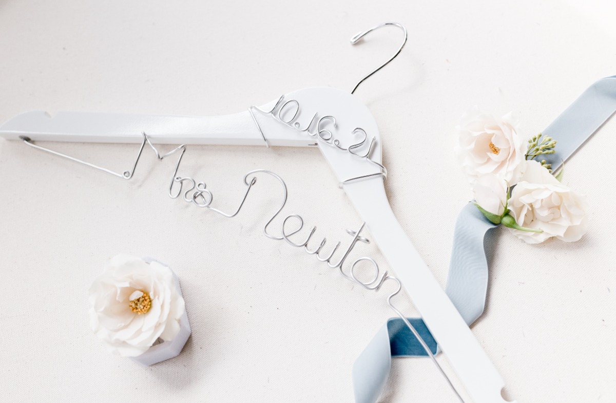 custom bridal hanger