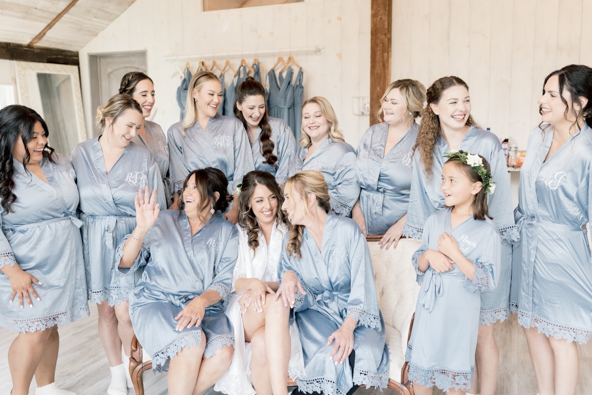 blue bridesmaid dresses