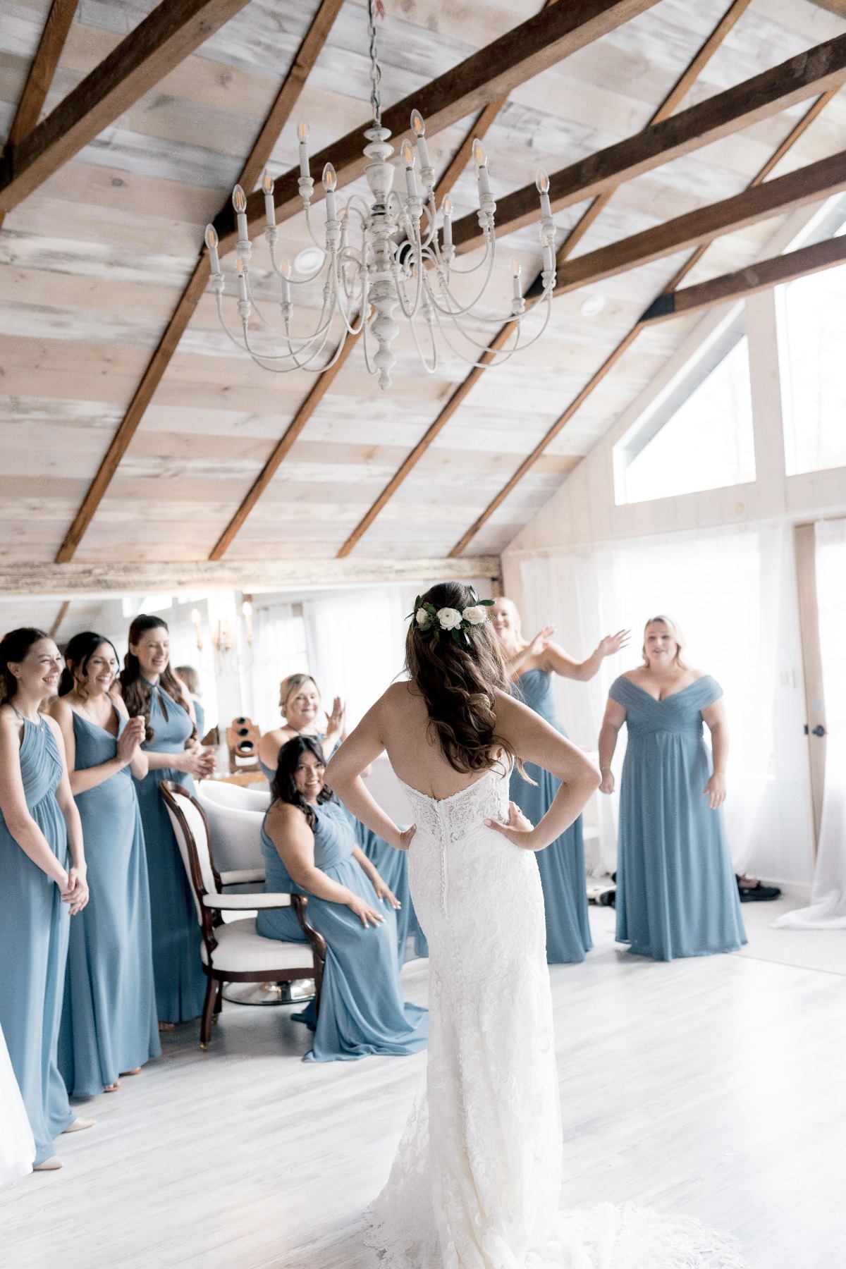 blue bridesmaid dresses