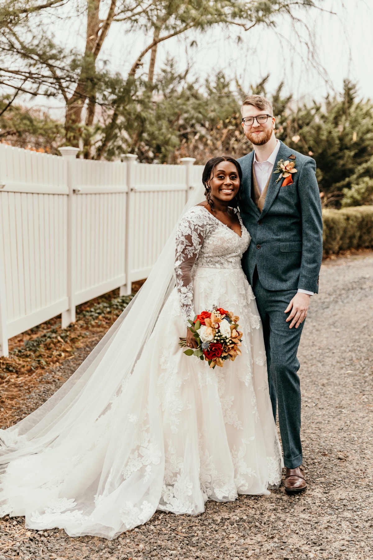 bride and groom portrait