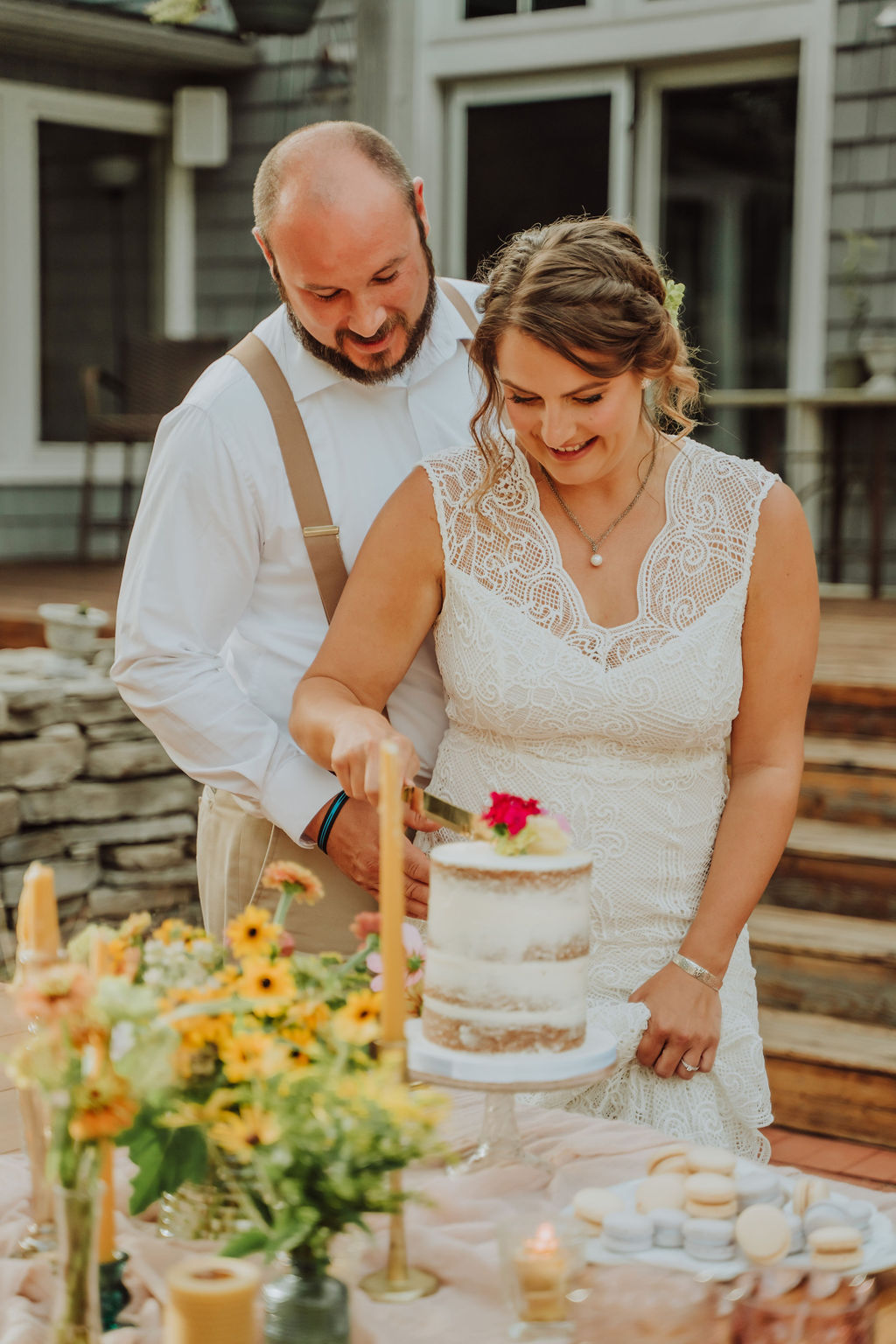 cutting of the cake