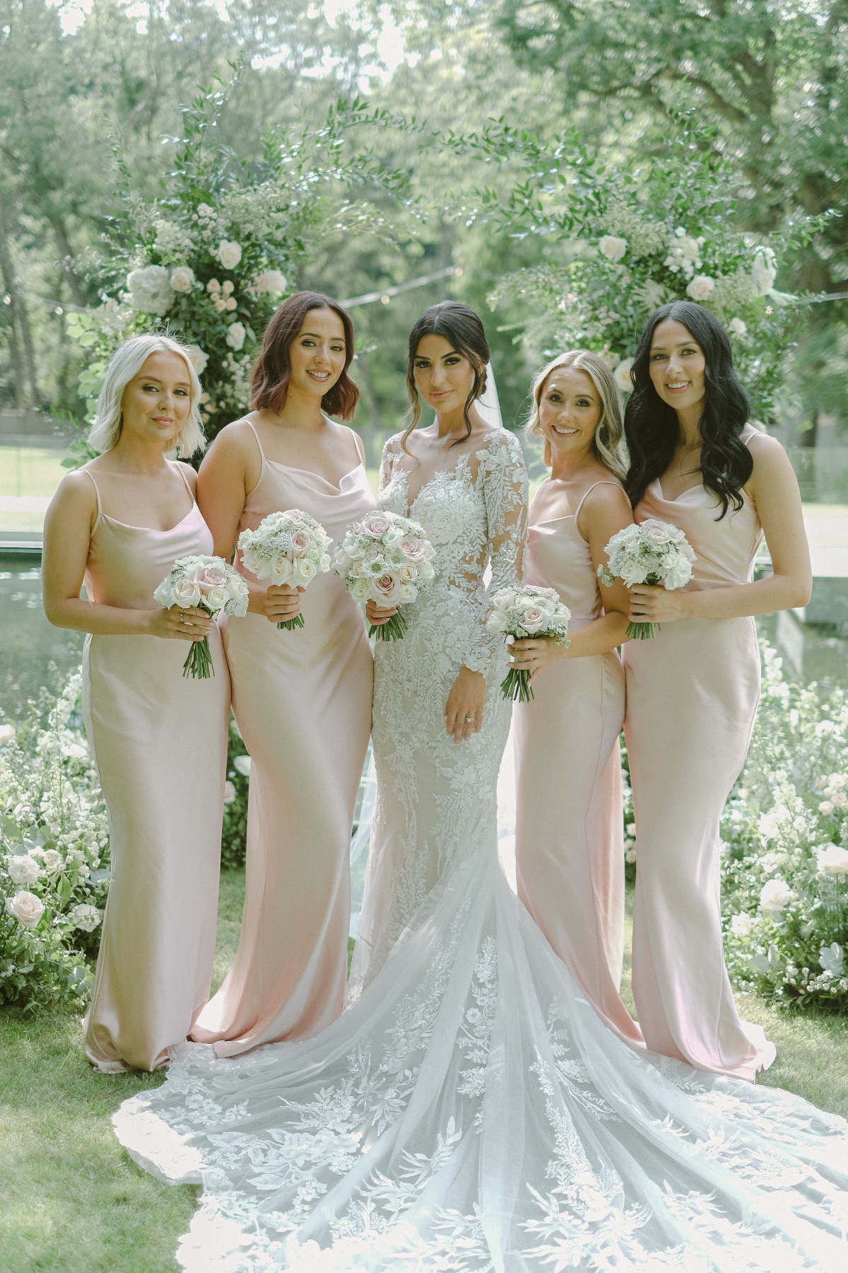 pink bridesmaid dresses