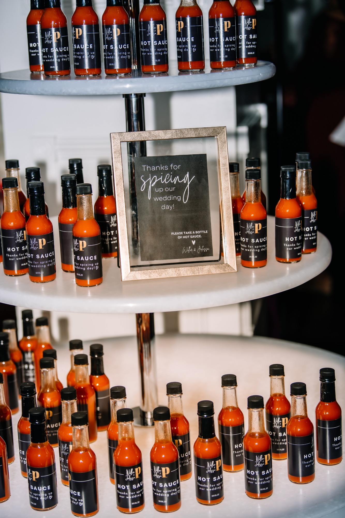 hot sauce wedding favors