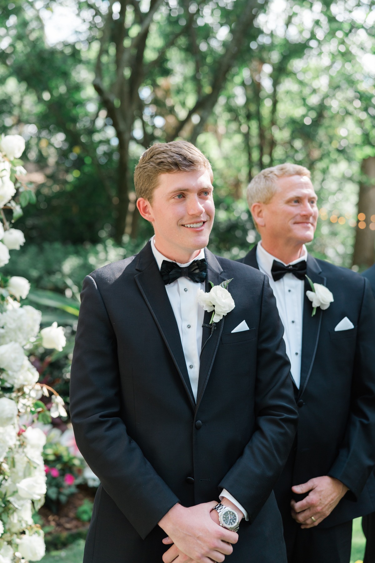 Groom waiting for his bride