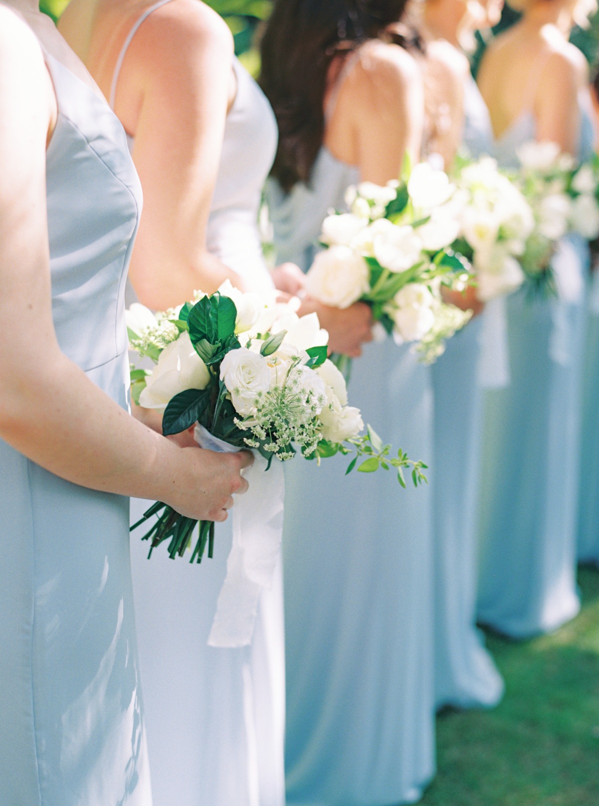 blue bridesmaid dresses