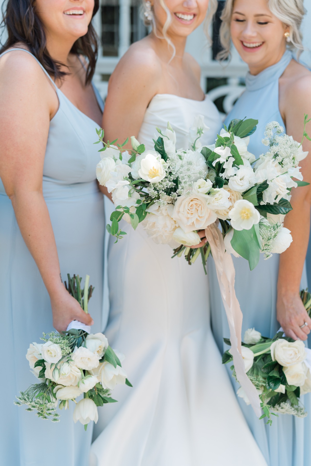 baby blue bridesmaid dresses