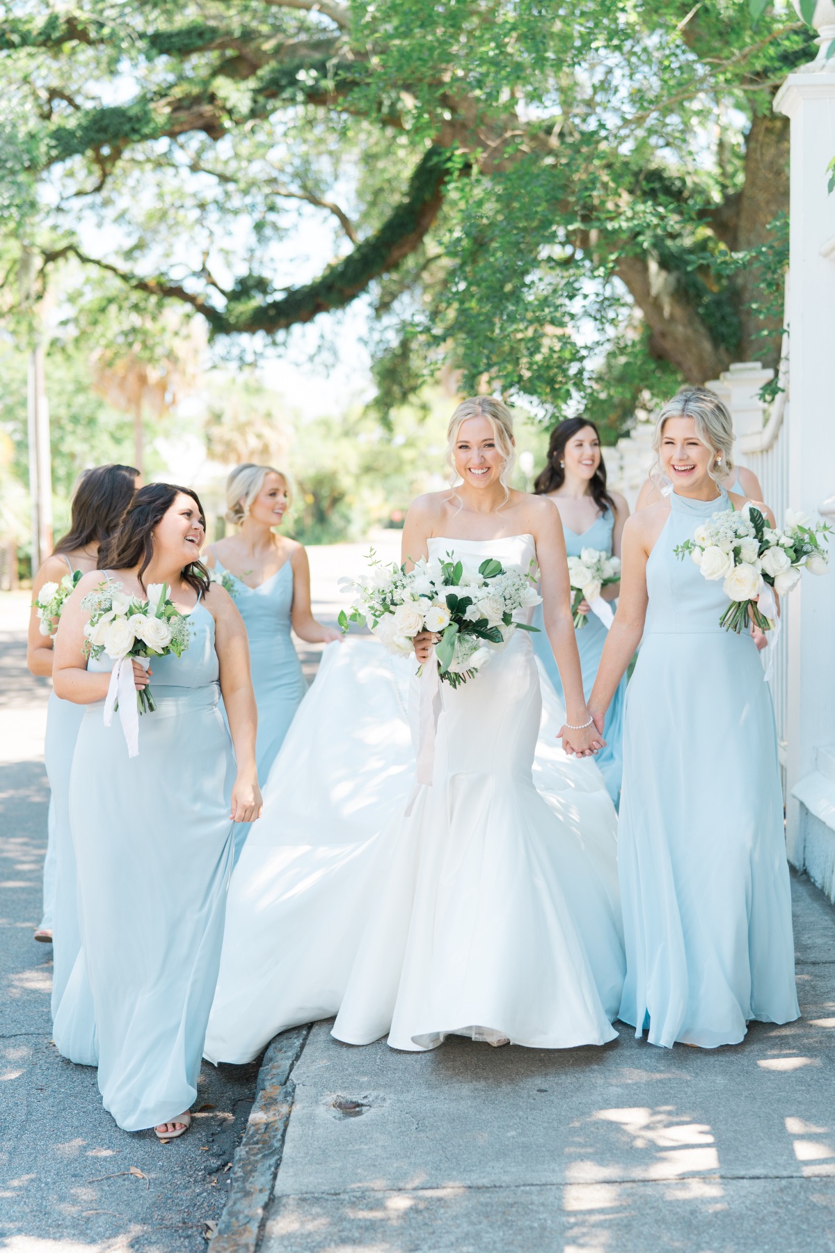 baby blue bridesmaid dresses