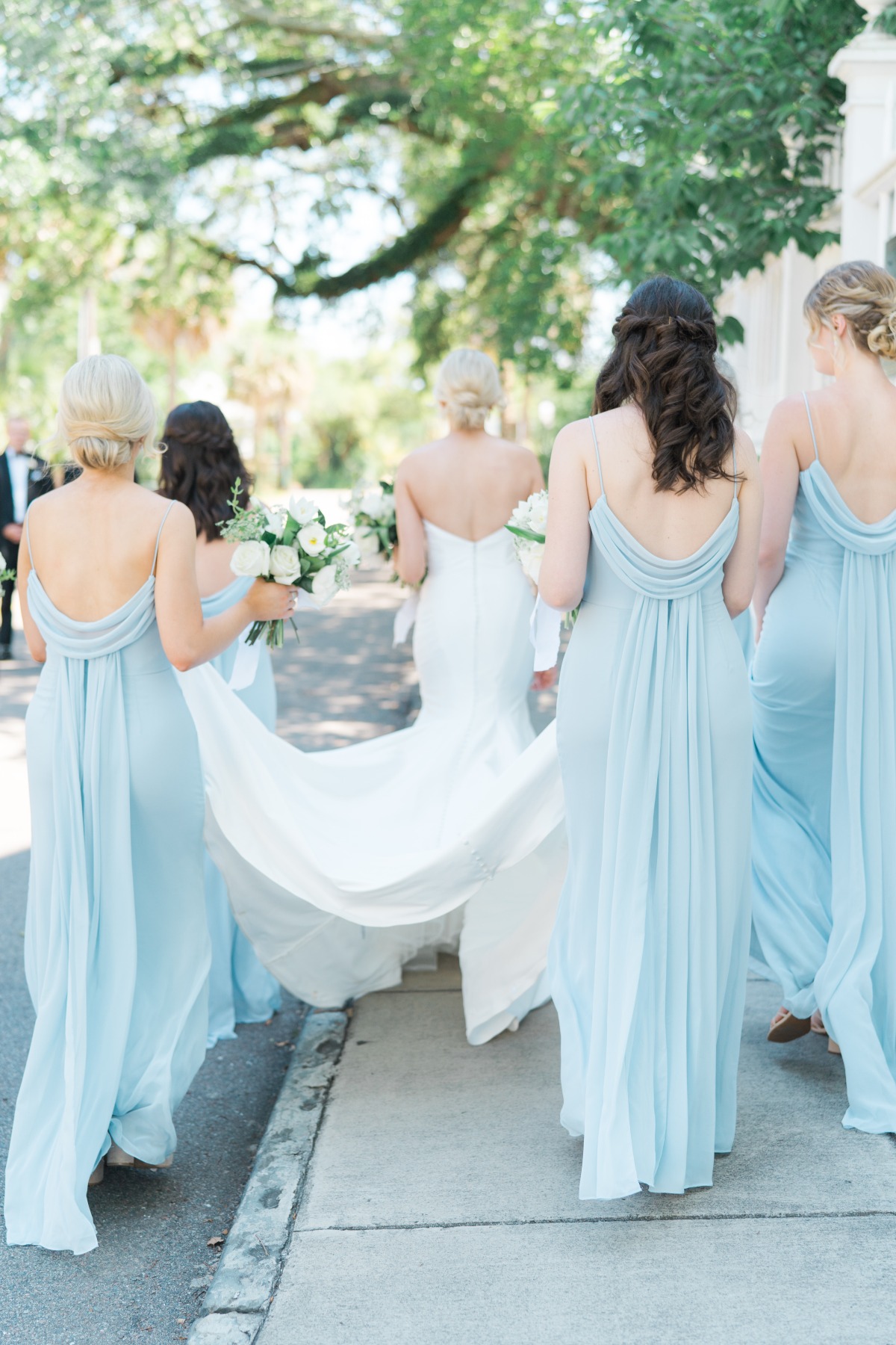 baby blue bridesmaid dresses