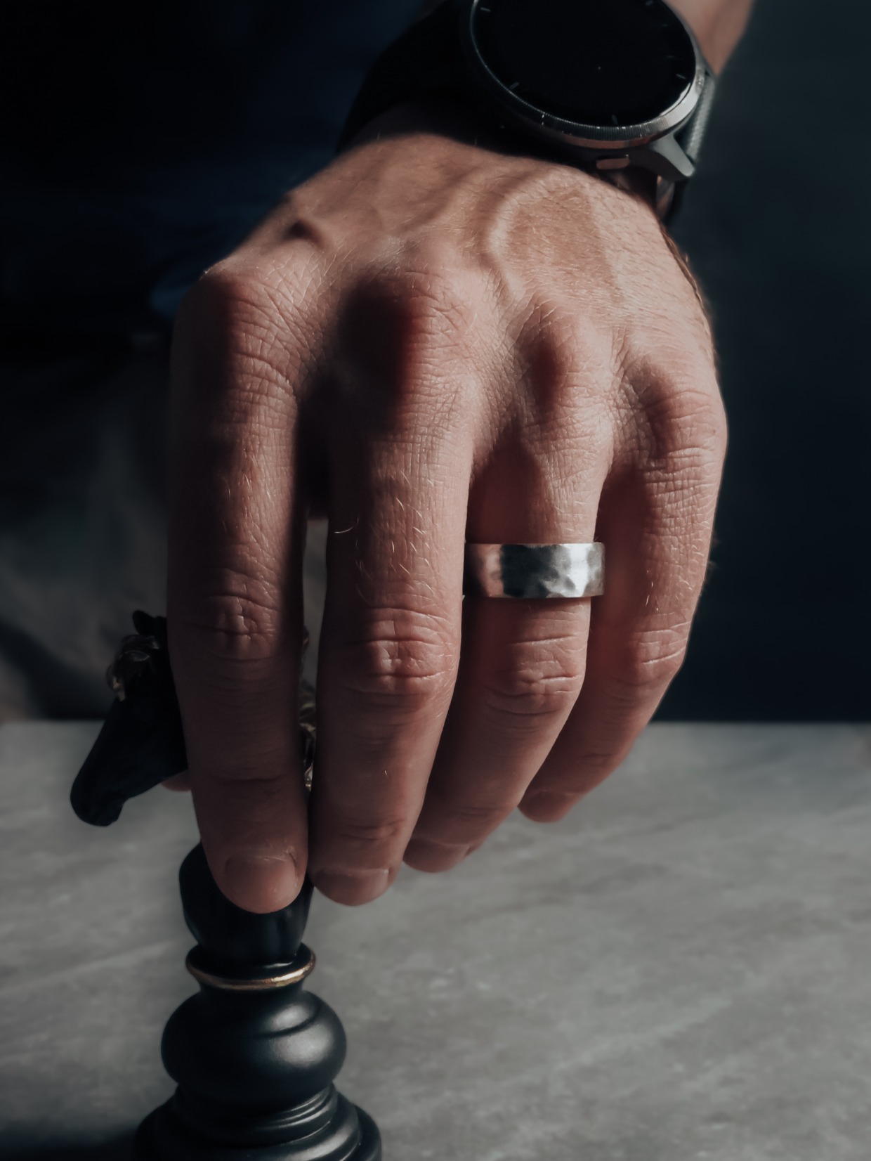 whiskey barrel wedding ring