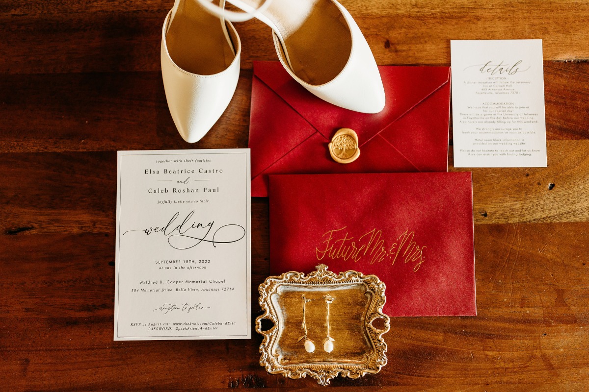 elegant wedding invitation