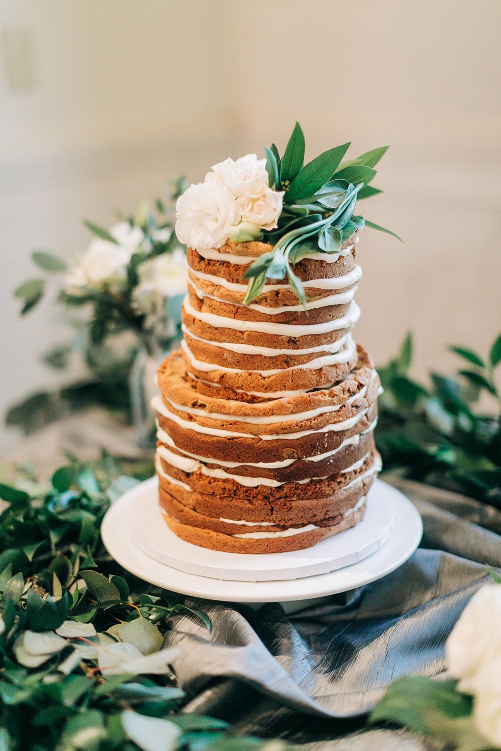 Courthouse Wedding Romantic Greenery