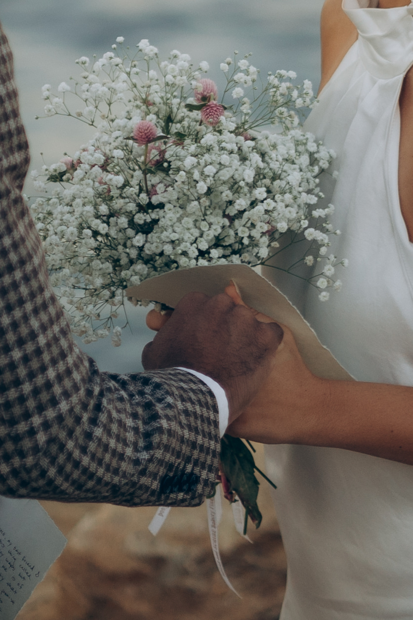 baby's breath wedding bouquet