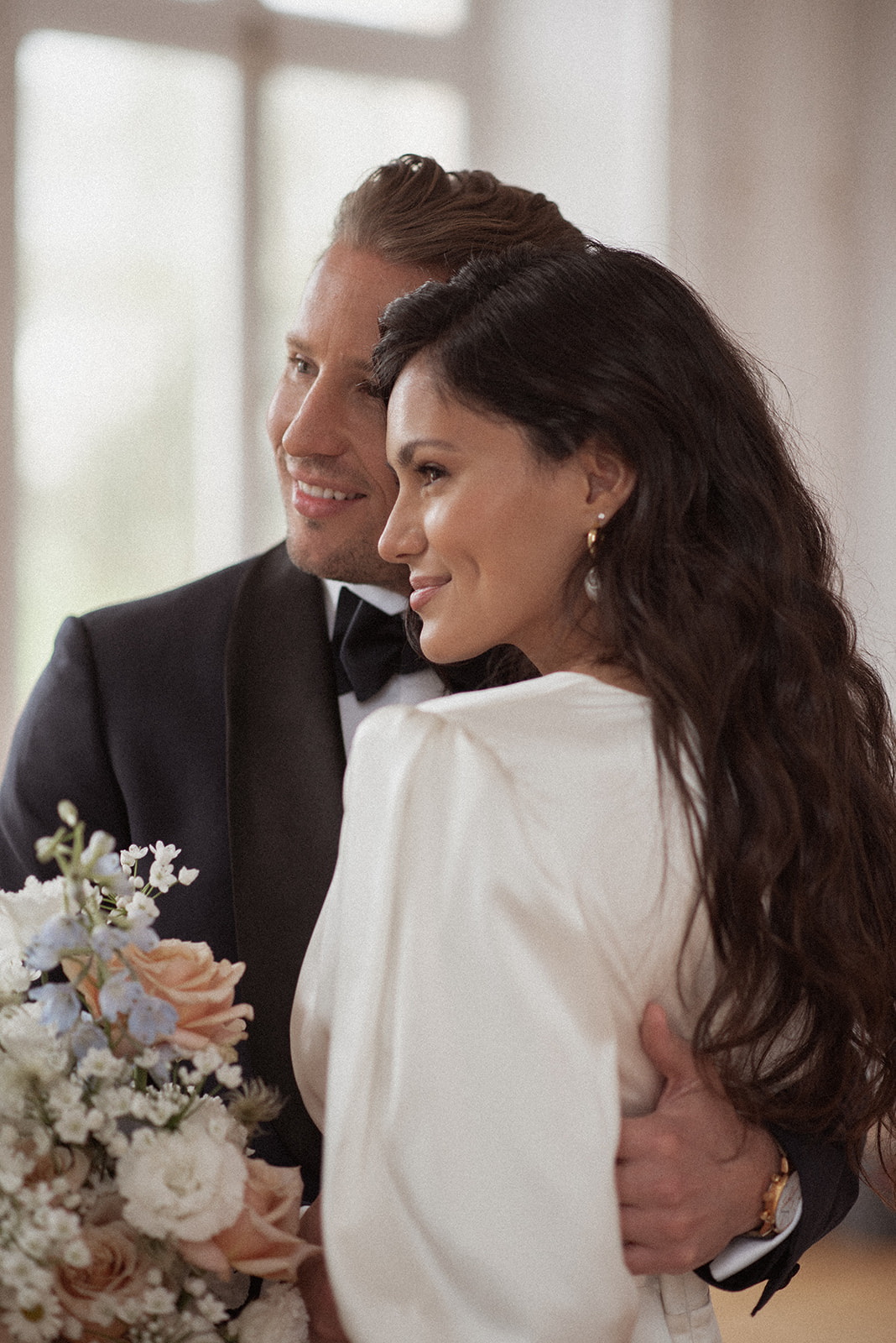 natural wave wedding hair