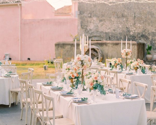 Luxury Pastel-Soaked Wedding at an 18th Century Venetian Estate in Corfu