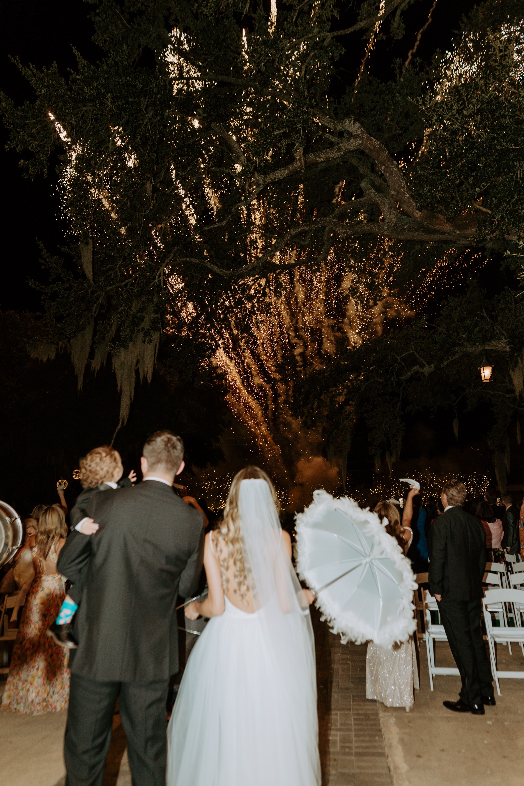 feathery wedding accessories