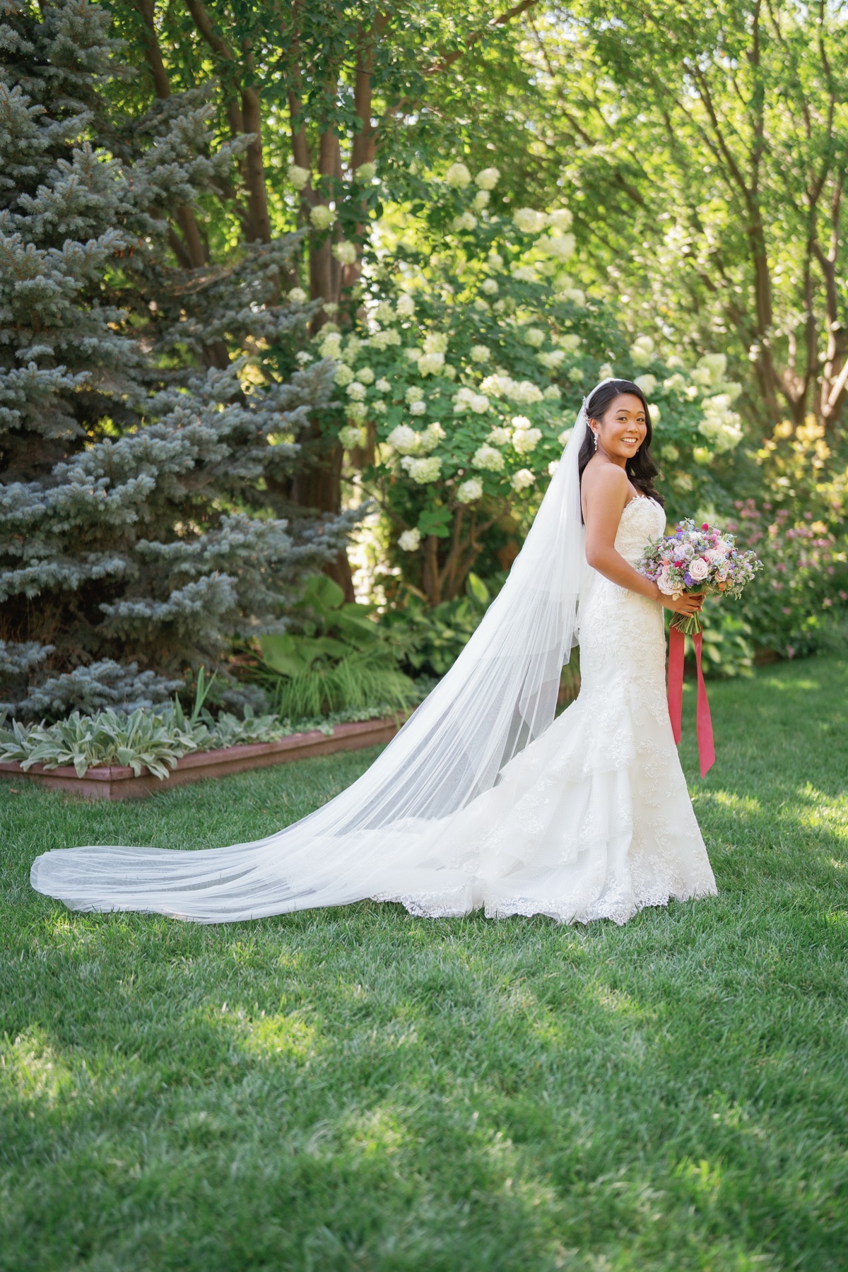 garden wedding photo