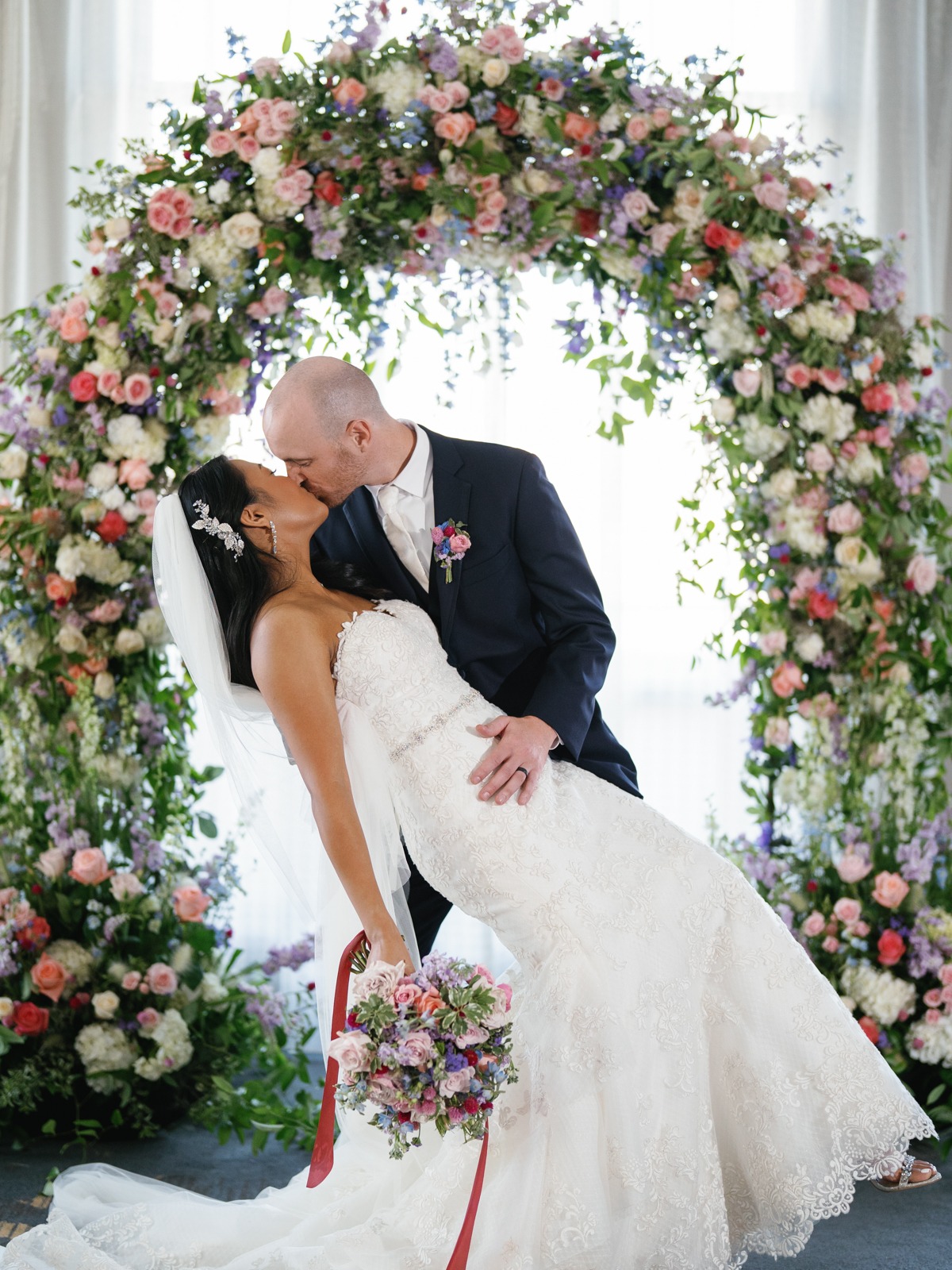 floral wedding arch