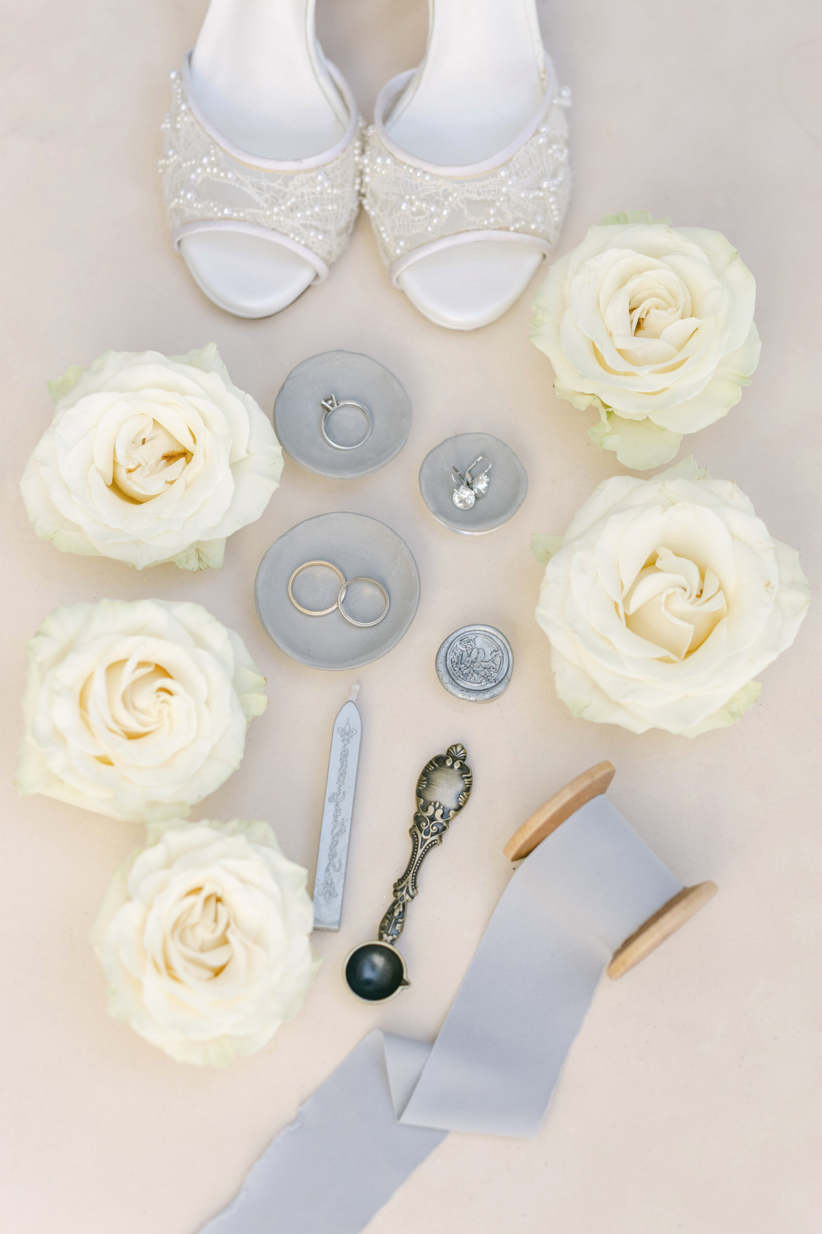 Greek wedding flat lay