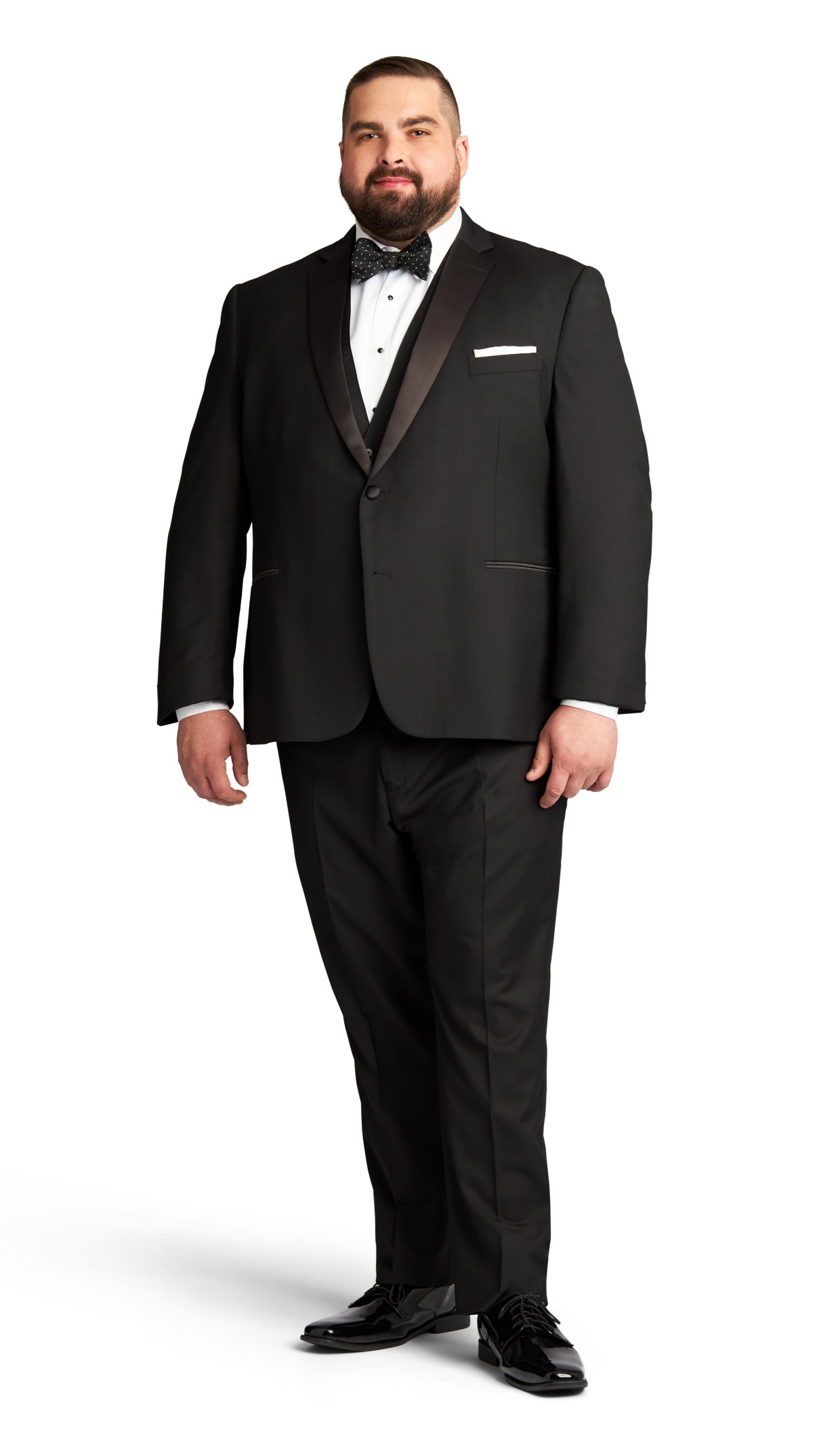 classic black stretch tuxedo from Stitch & Tie