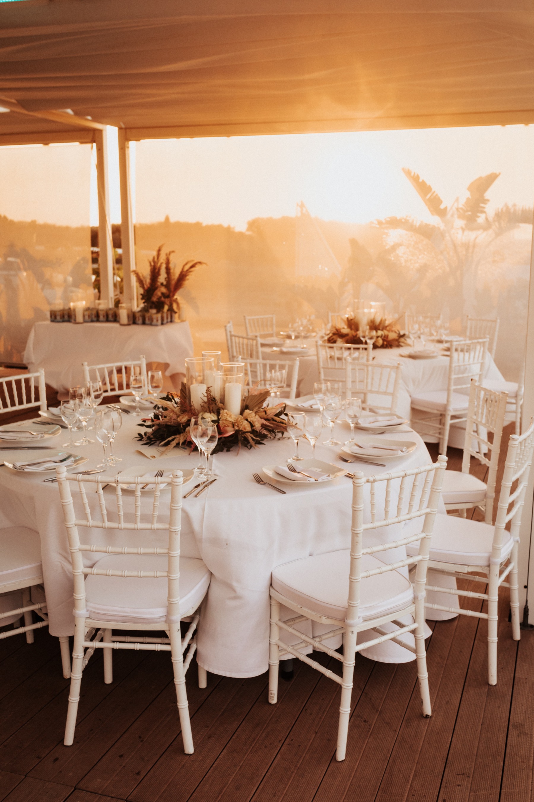 desert tone wedding centerpieces