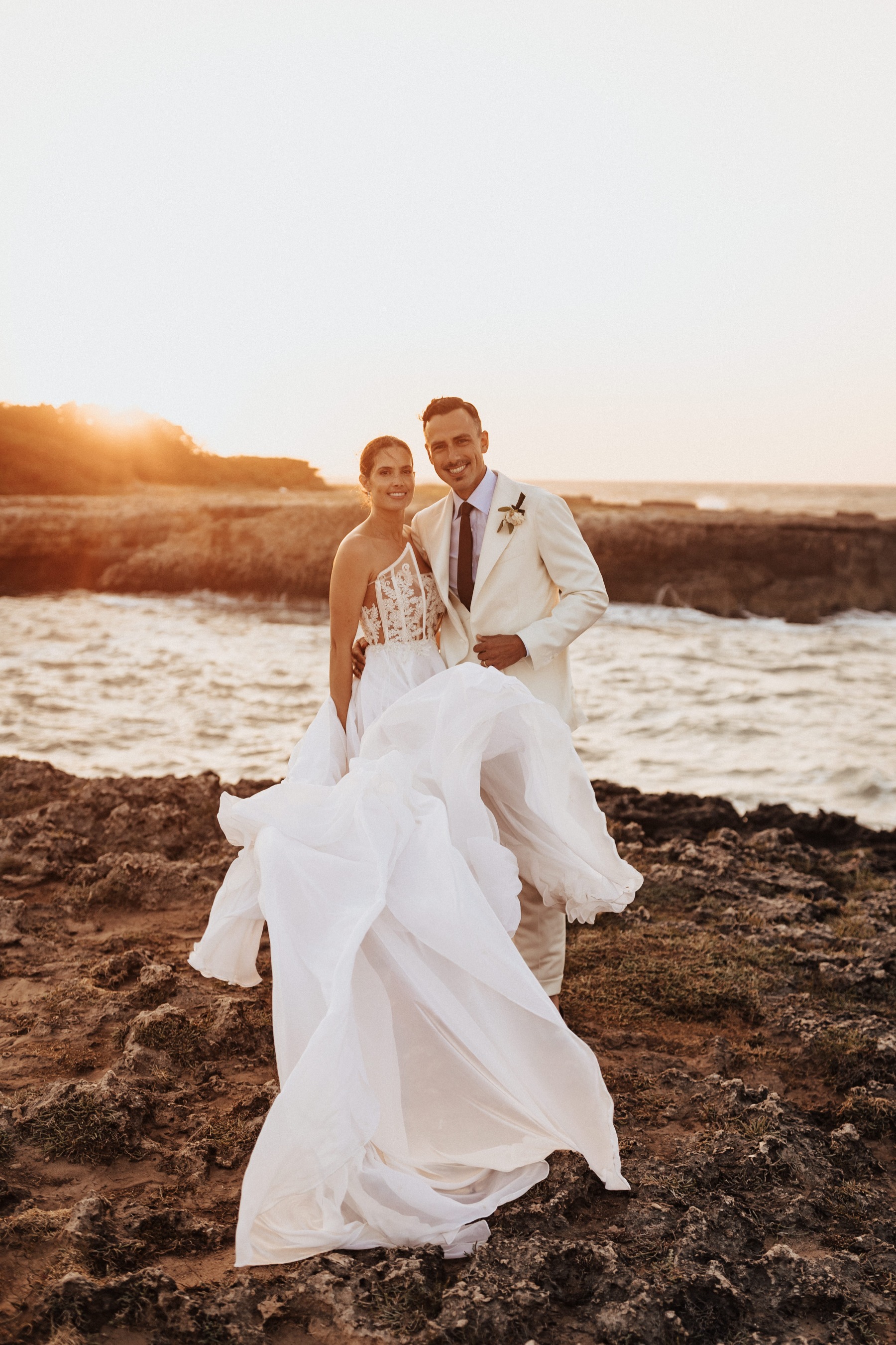 cliffside wedding photos