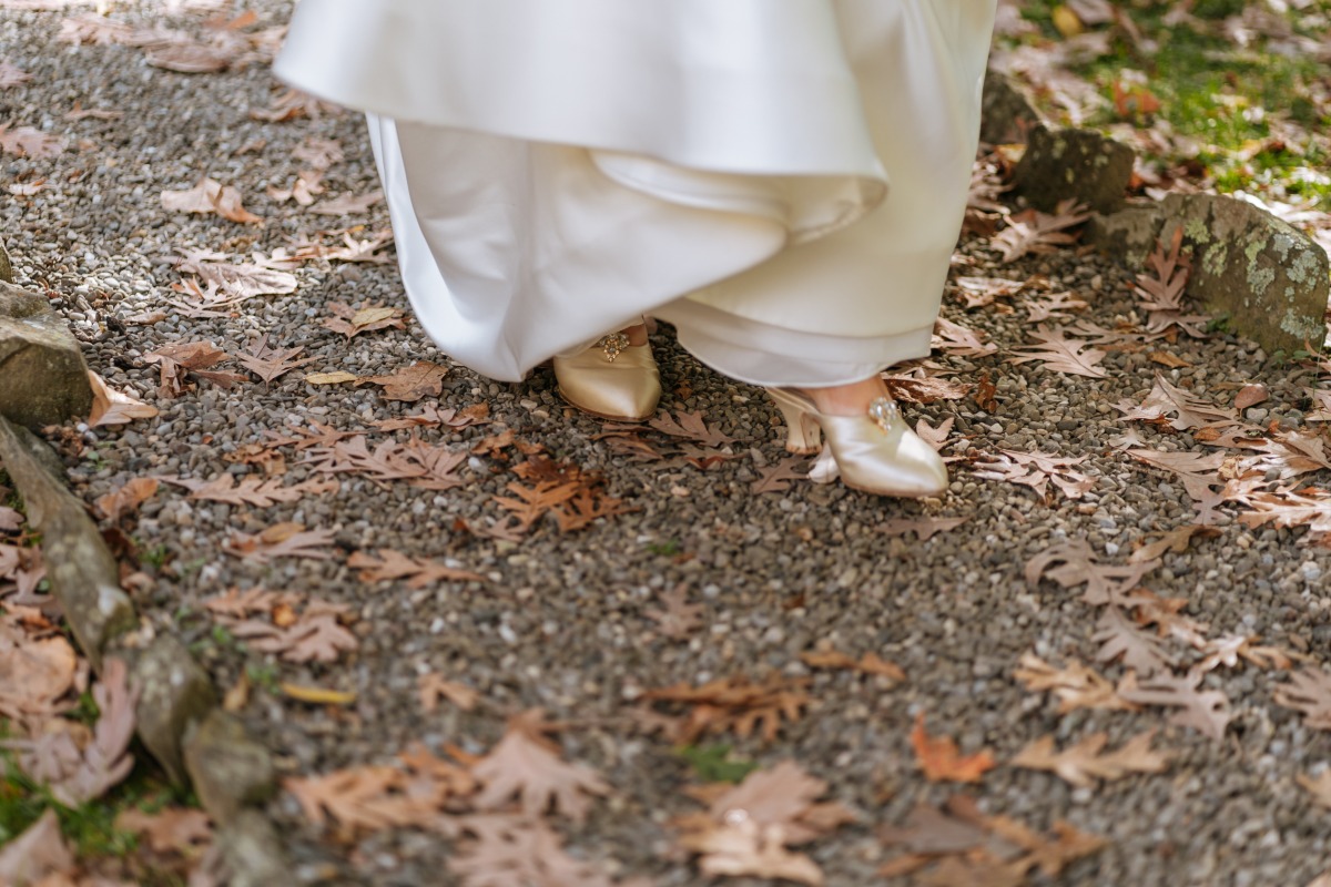 Vintage Italian wedding shoes