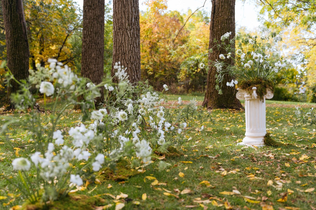 wildflower wedding ceremony 