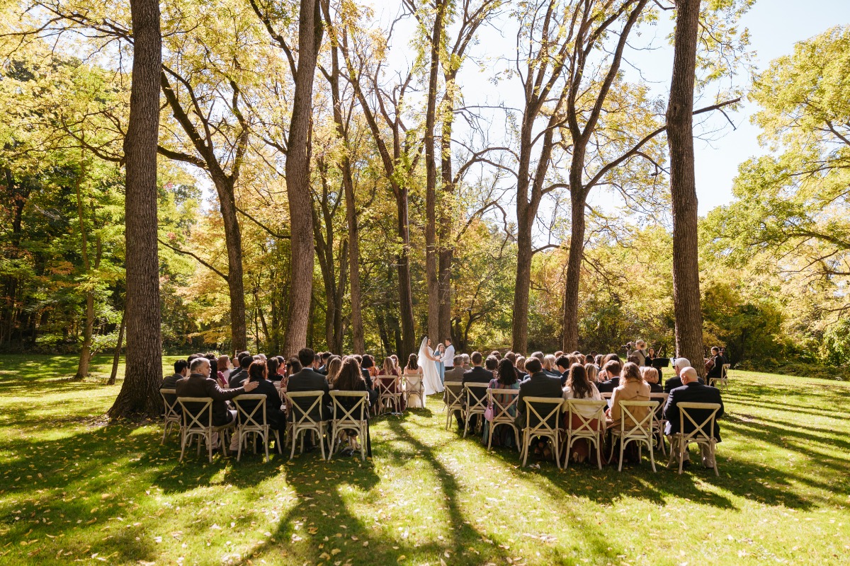 Upstate New York wedding ceremony