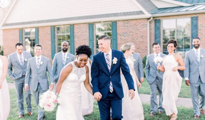 wedding at cambridge golf course club with a basketball coach couple