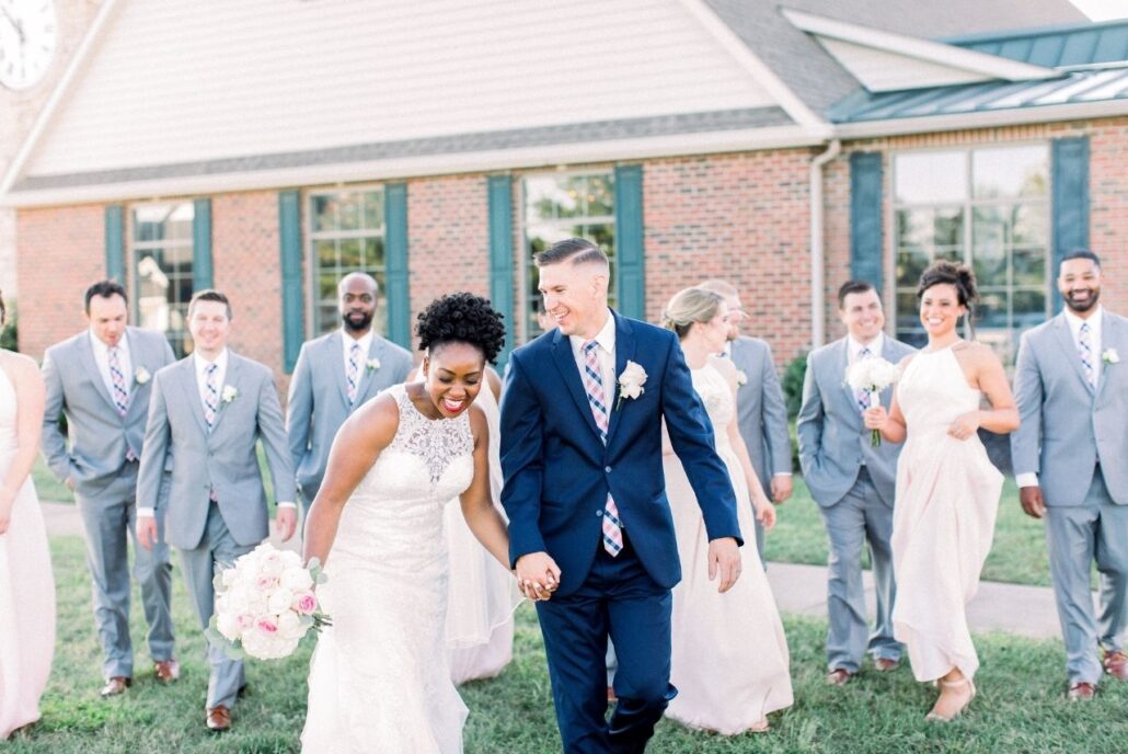 wedding at cambridge golf course club with a basketball coach couple