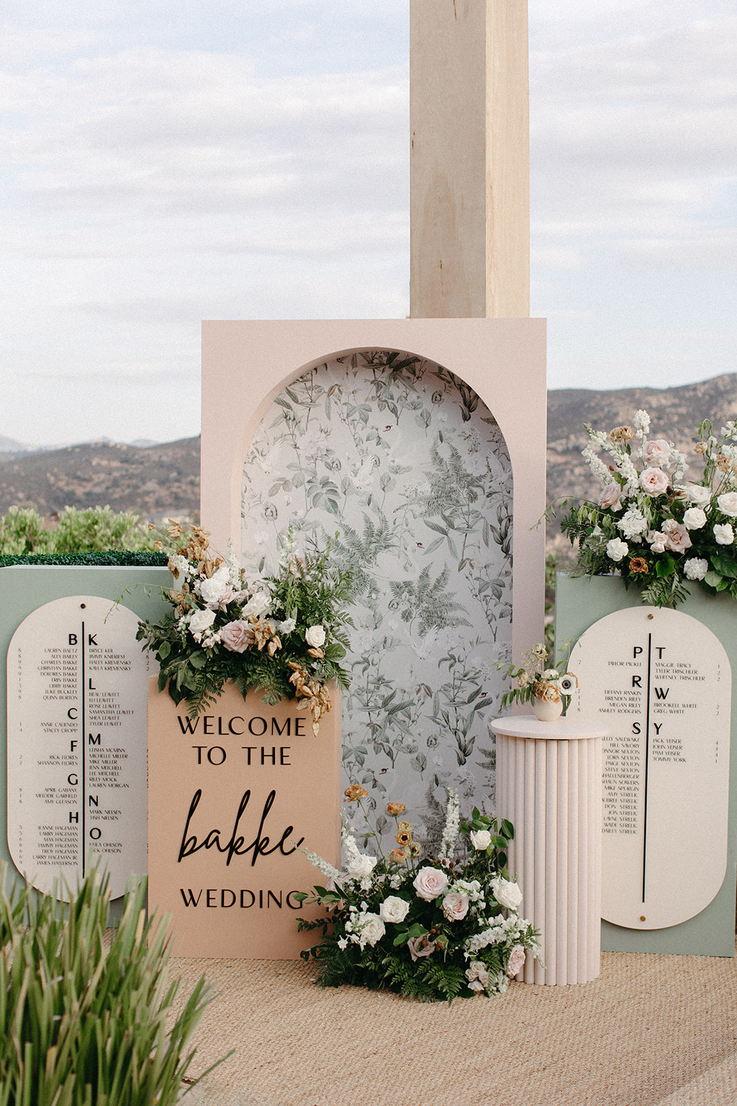 custom wedding welcome sign