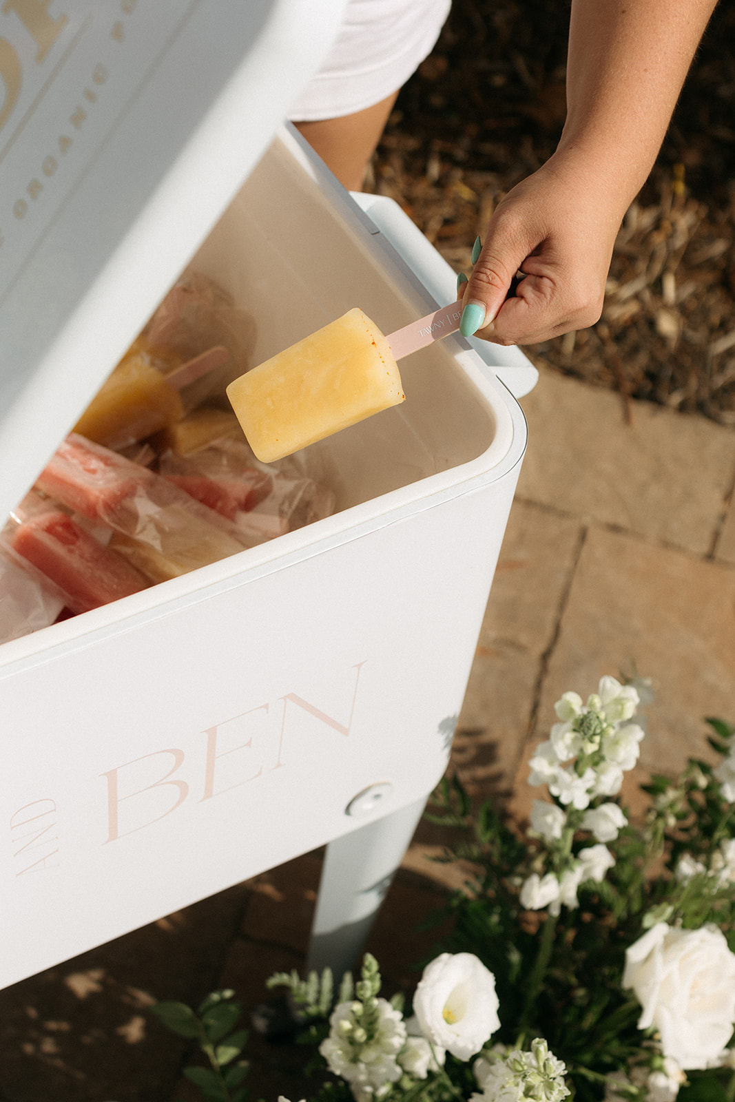 monogrammed popsicle sticks