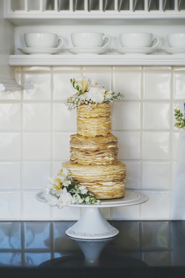 Crepe Wedding Cake | Bridal Musings Wedding Blog