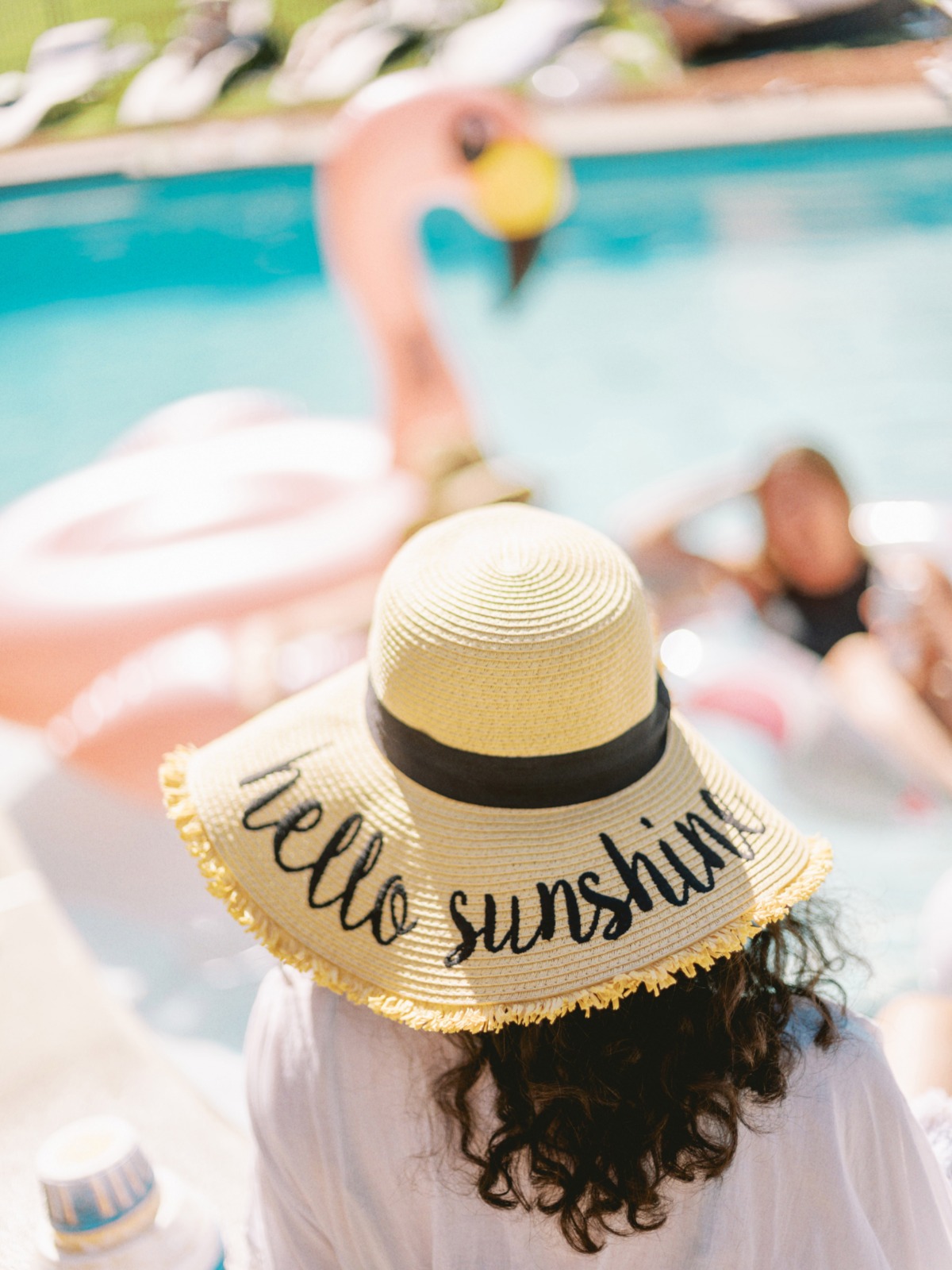 cute embroidered hat wedding favor