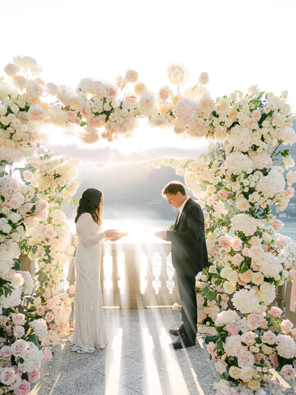 An Intimate Lake Como Wedding in Shades of Pink