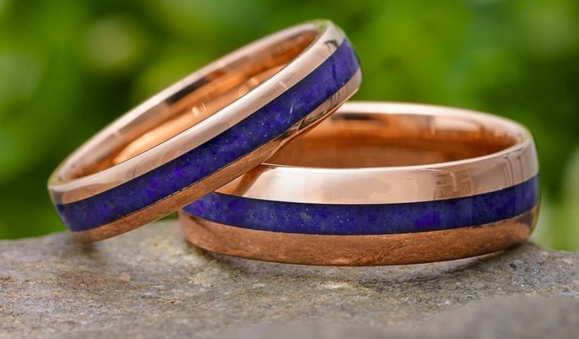 Jewelry by Johan’s intriguing take on traditional wedding ring sets