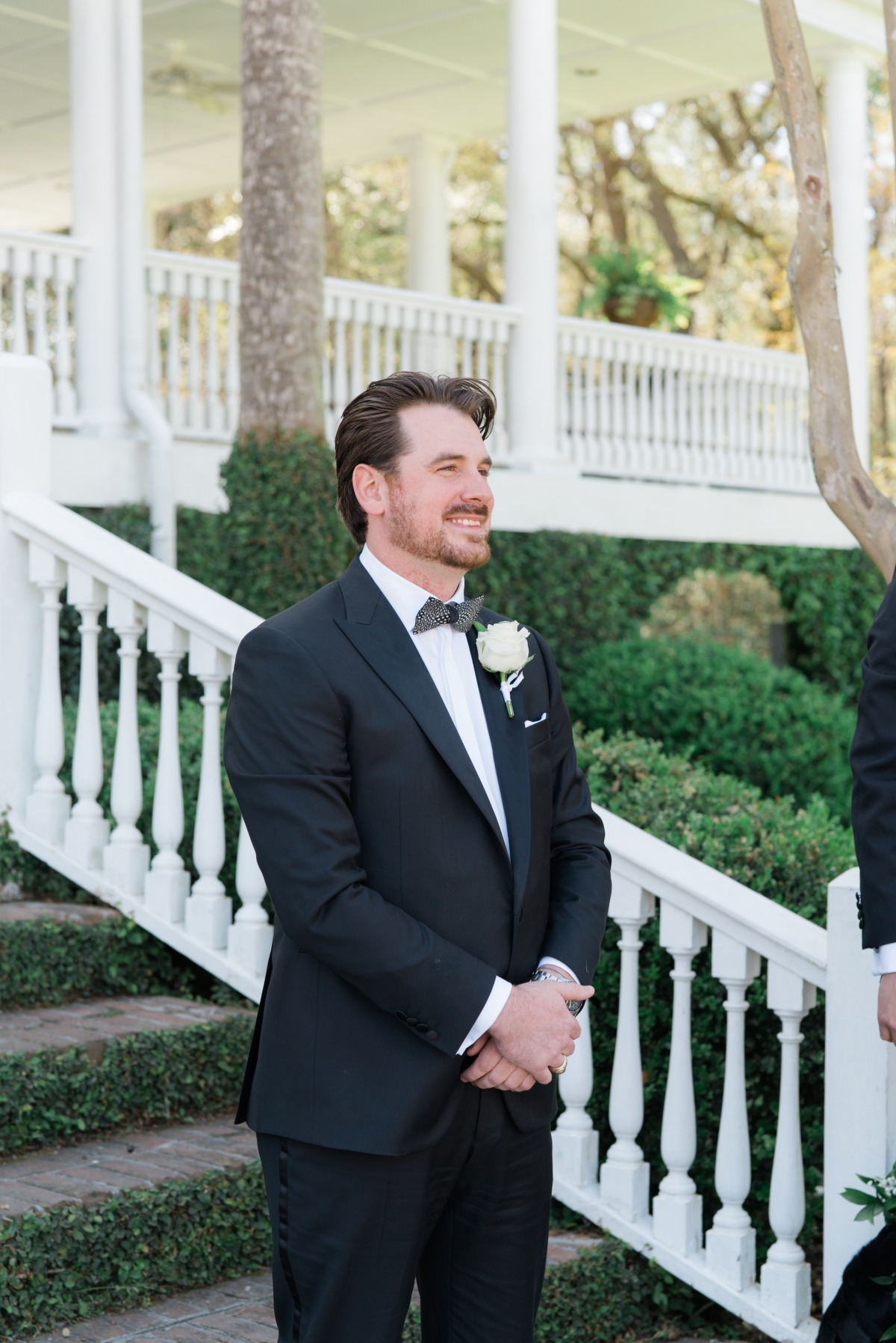 patterned wedding bowtie