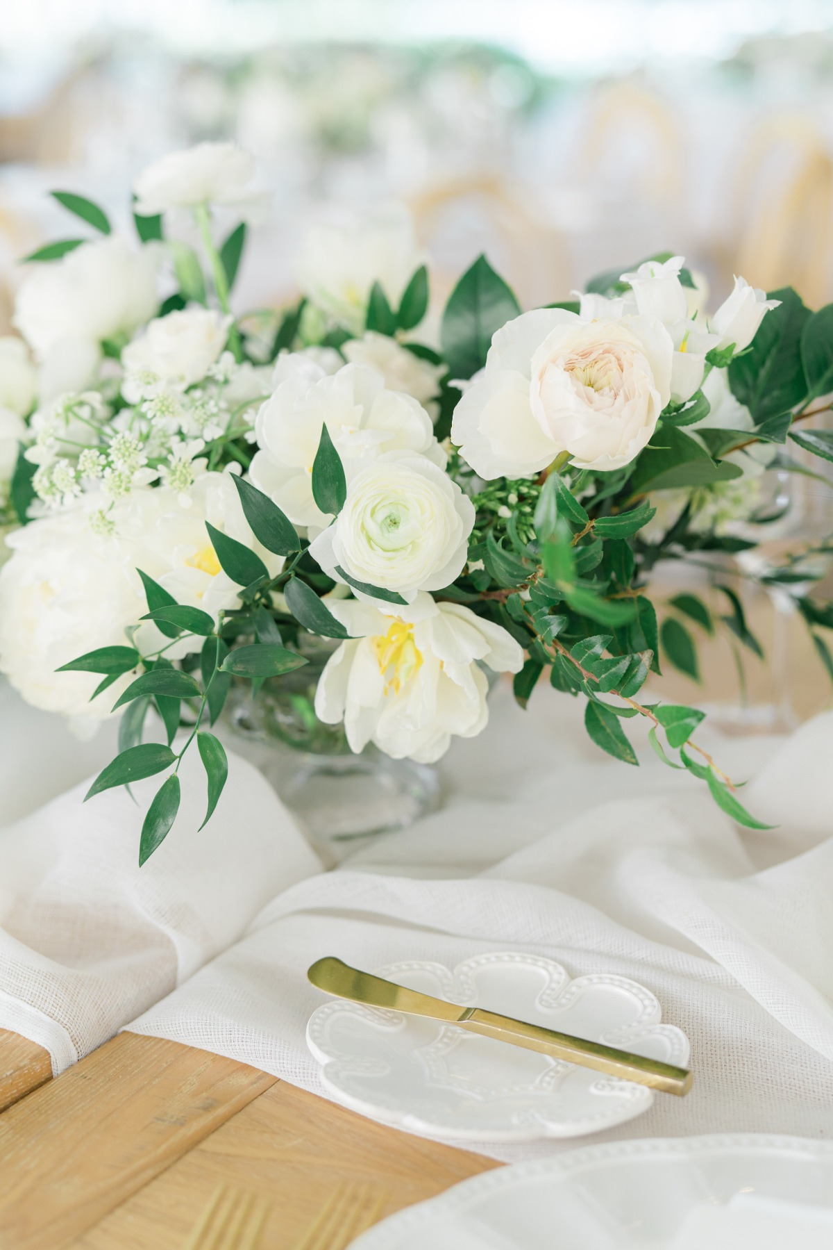 gold flatware for wedding reception