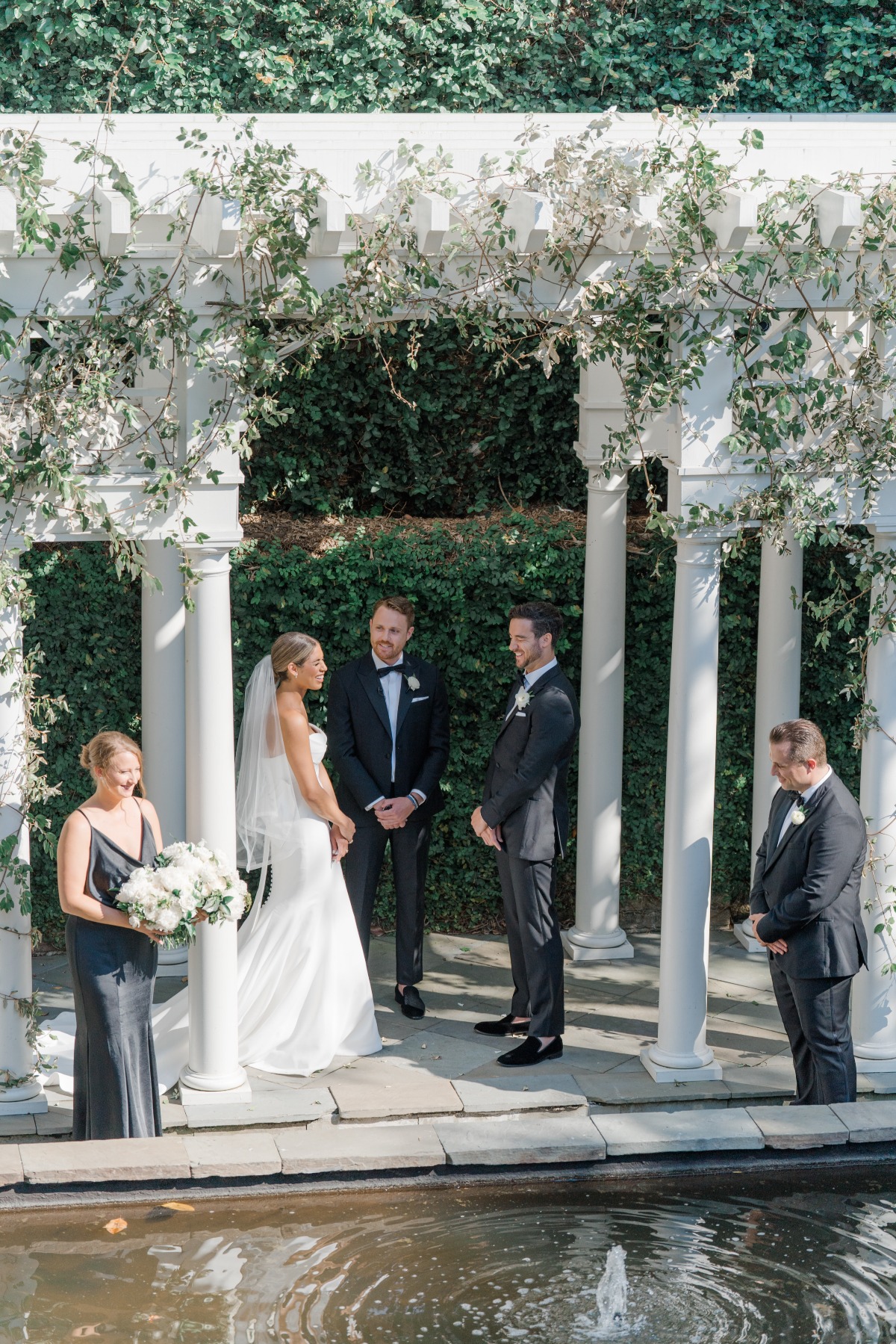 vine arch for wedding ceremony