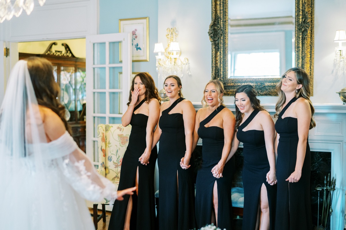 black bridesmaid dresses