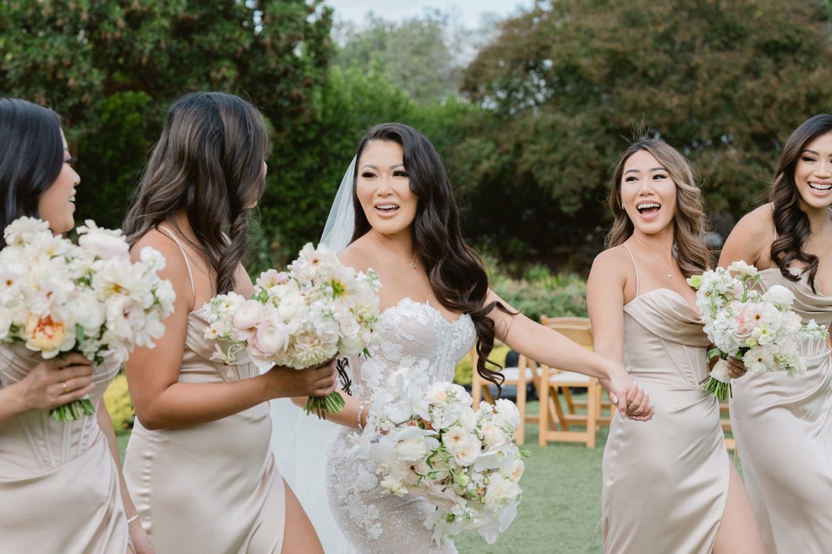 Cute and playful bridesmaid photos