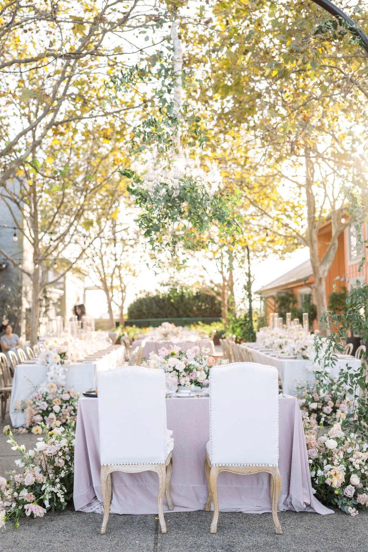 Elegant floral filled reception