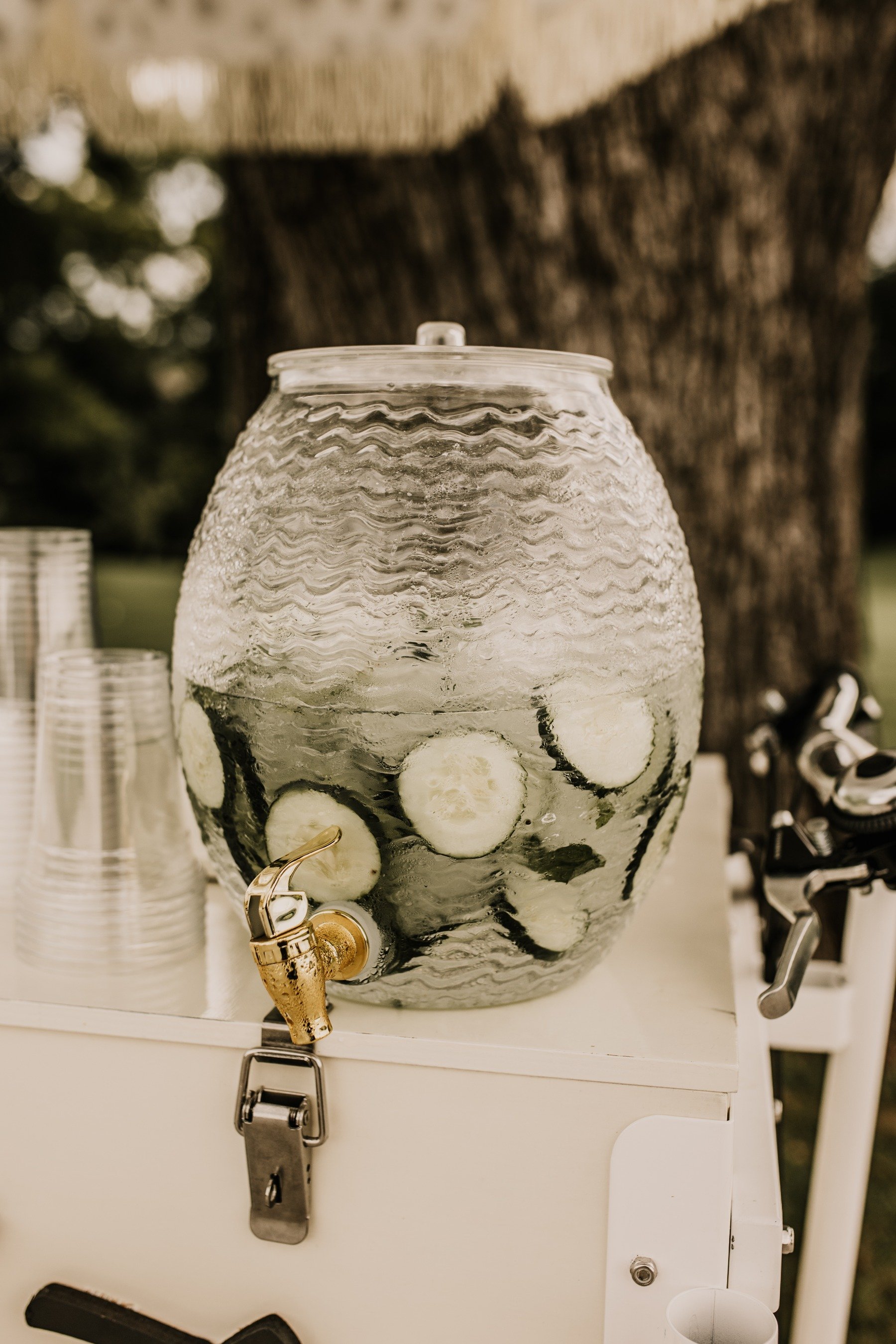 hydration station for wedding