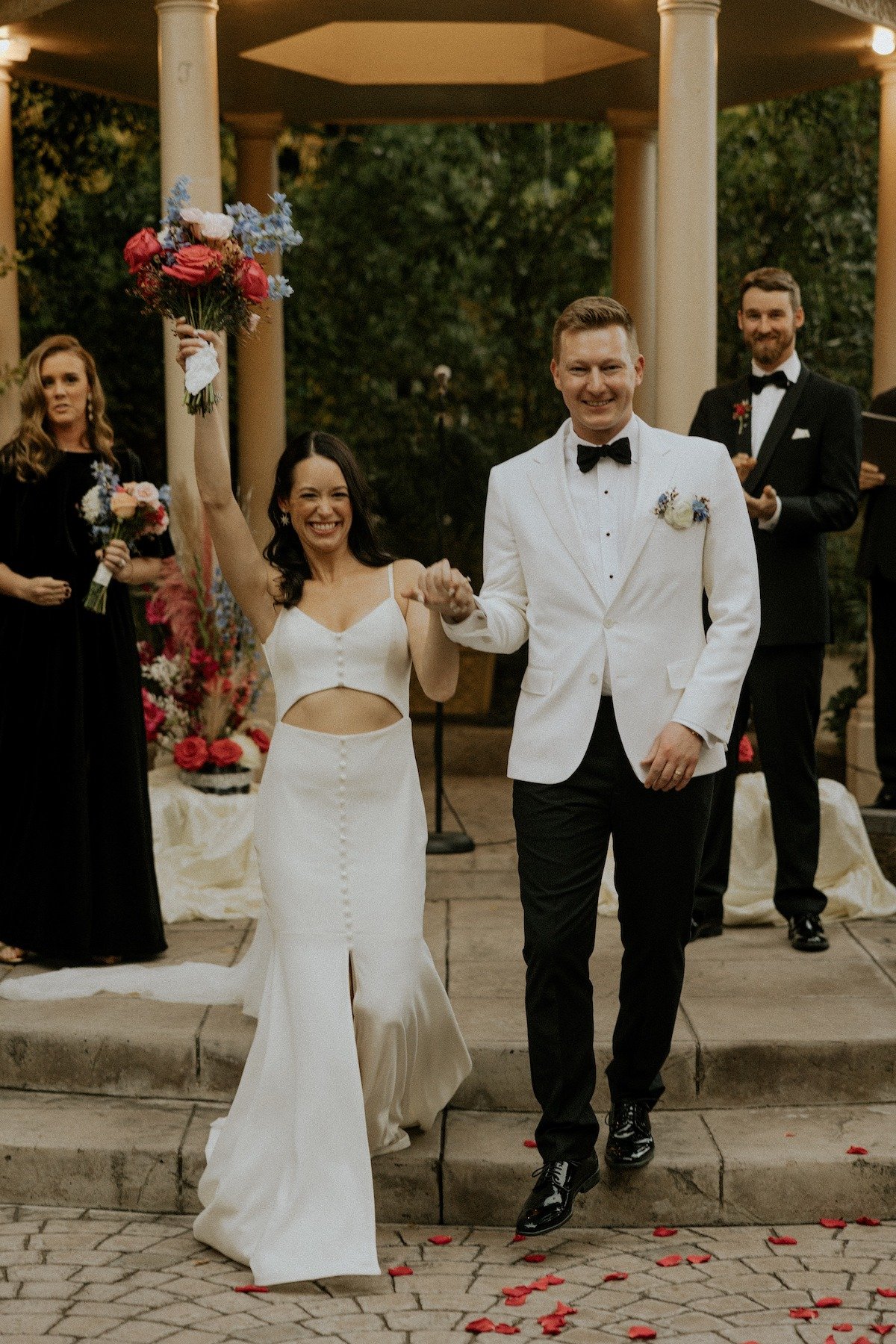 two-piece wedding dress