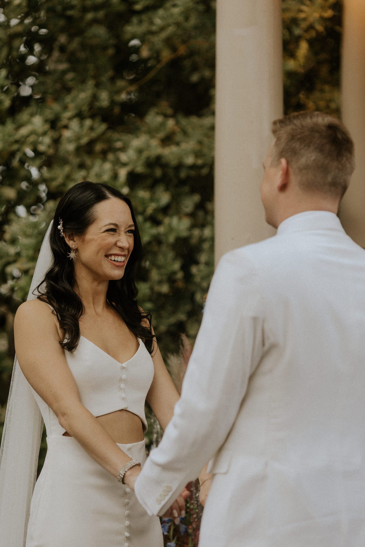 A NYE disco-themed garden wedding in the Arizona desert