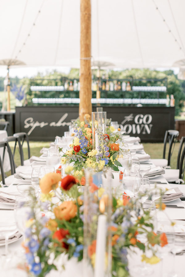 A Punchy Soiree on a Flower Farm in New England