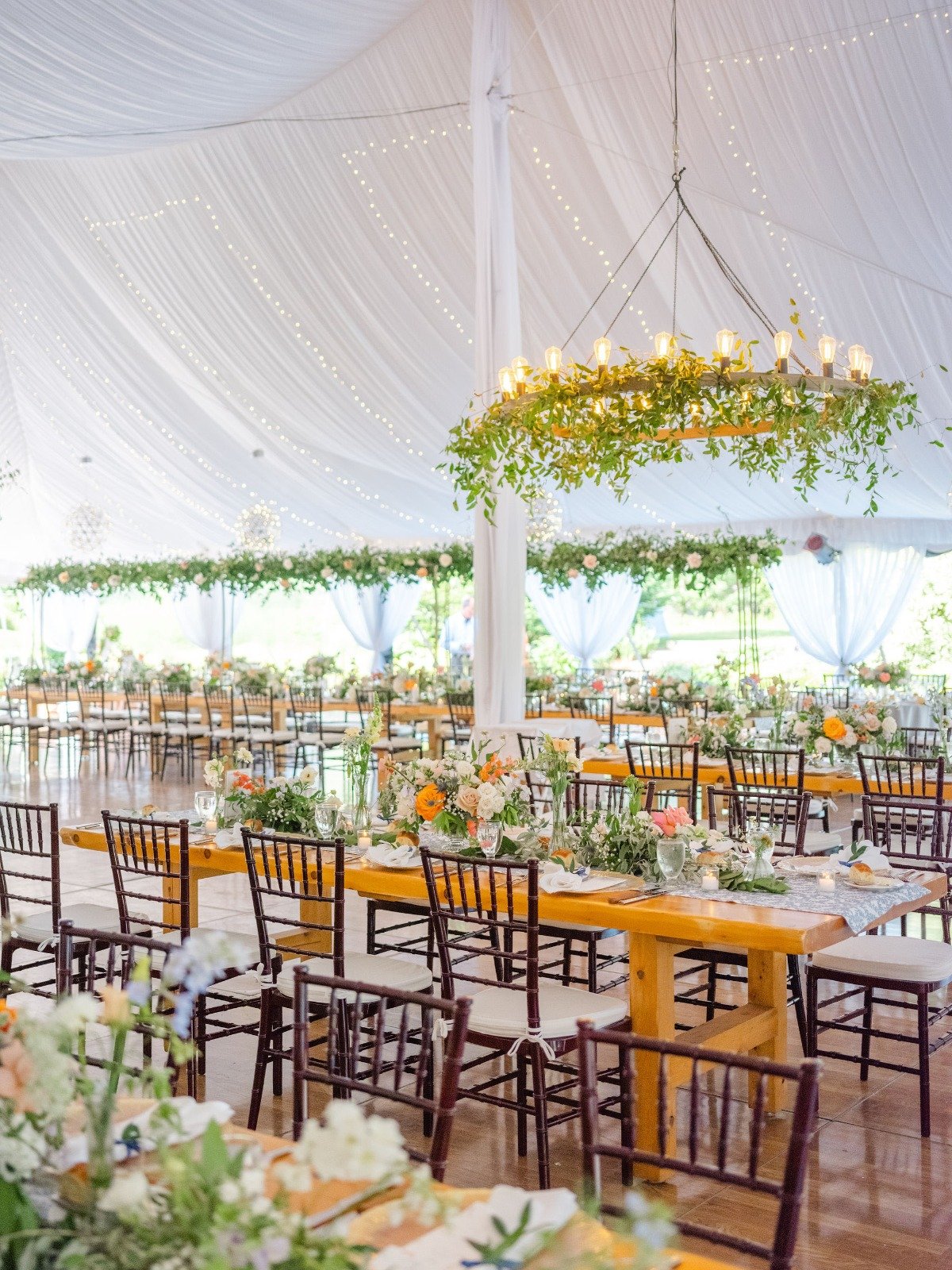 tented reception design ideas