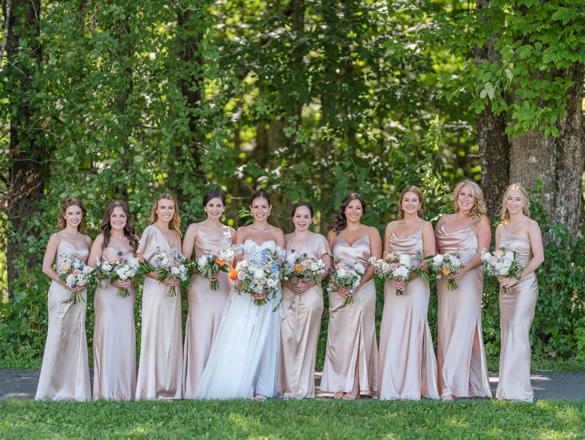 champagne bridesmaid dresses