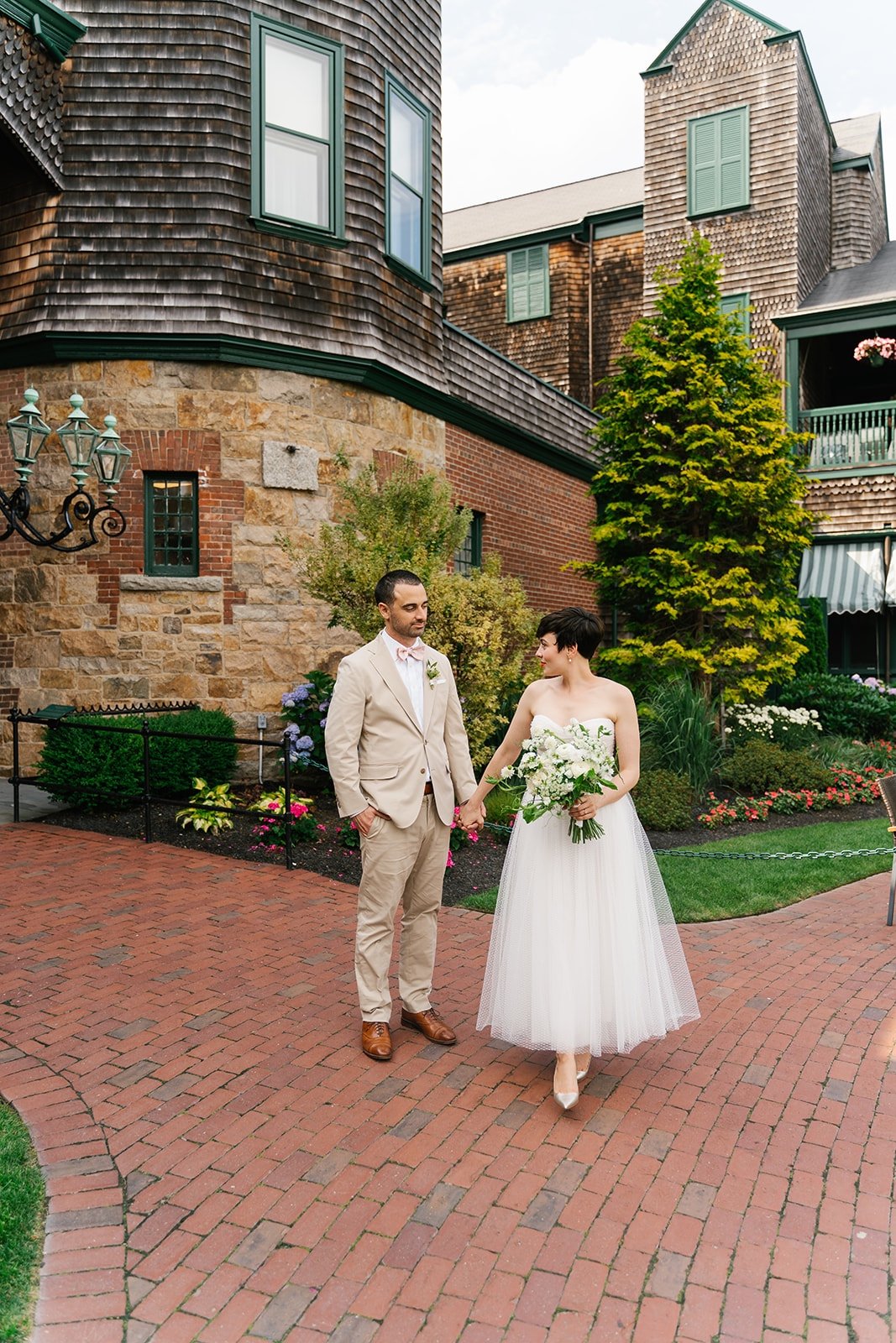 tennis hall of fame wedding couple