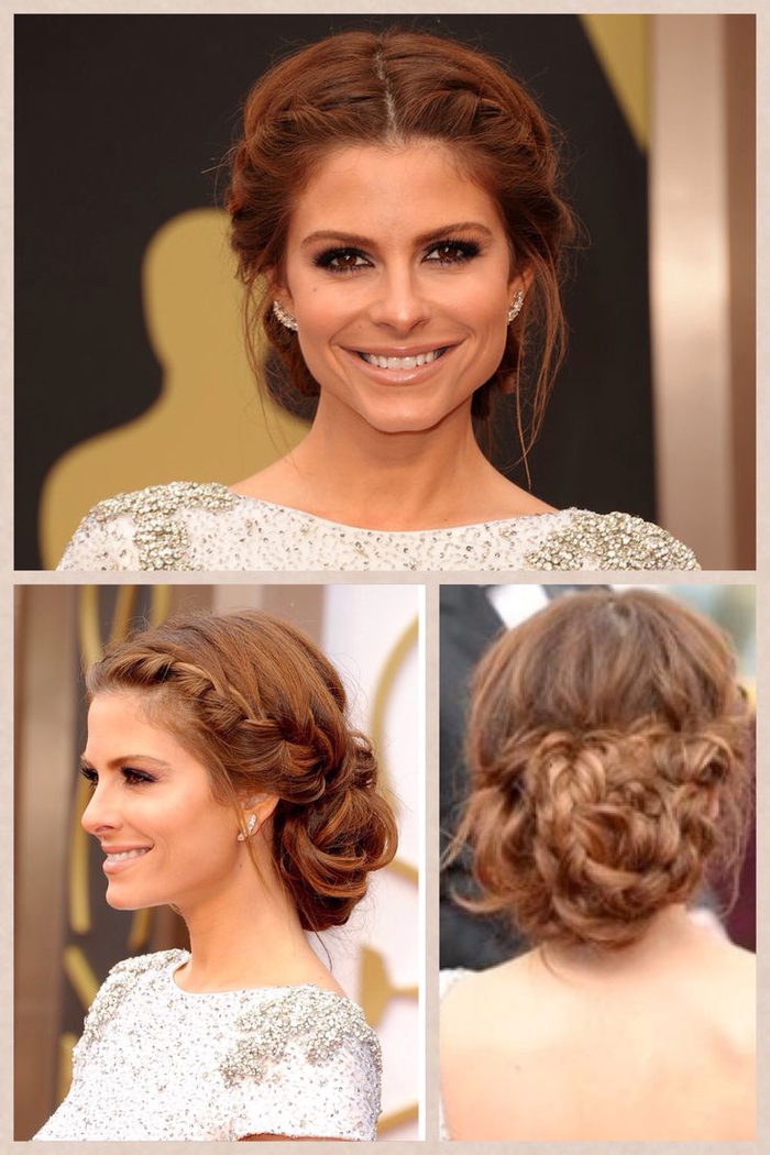 Three photos of a hairstyle to Imitate - bridesmaids hairstyles